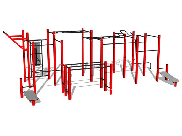Set de antrenament stradal WS8030RD - roșu