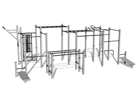 Set de antrenament stradal WS8030SD - argintiu
