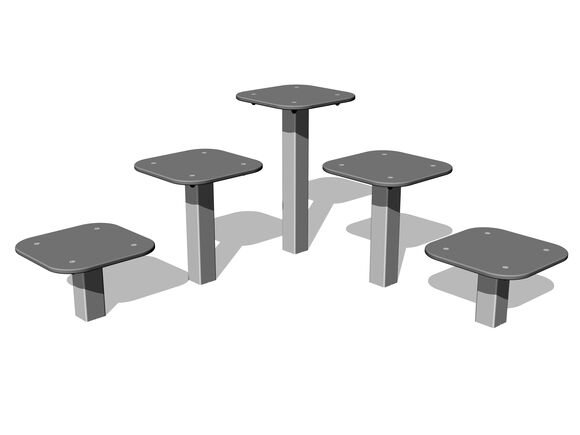 Echipament de antrenament stradal WP8007SD - argintiu