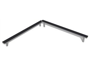 Bârnă dublă pentru echilibru - metal (înălțime liberă 1 m)