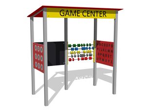 Căsuța educațională - argintiu