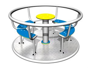 Carusel cu scaune (medie 1,4 m) - argintiu
