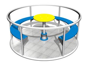 Carusel cu scaune KON0002KS (medie 1,45 m) - argintiu