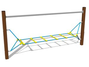 Urma maimuței Scară din corzi - metal