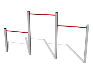 Stand de fitness triplu - metal (înălțime de cădere 1,5 m)