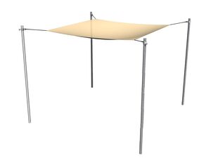 Umbrar pentru groapa cu nisip 1,5x1,5 m (ajustabil) ZPI1515